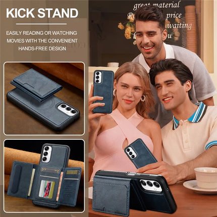 LC.IMEEKE L5 For Samsung Galaxy A34 5G Magnetic Phone Case Leather Back Cover with Detachable Card Holder