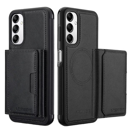 LC.IMEEKE L5 For Samsung Galaxy A54 5G Magnetic Phone Case Leather Back Cover with Detachable Card Holder