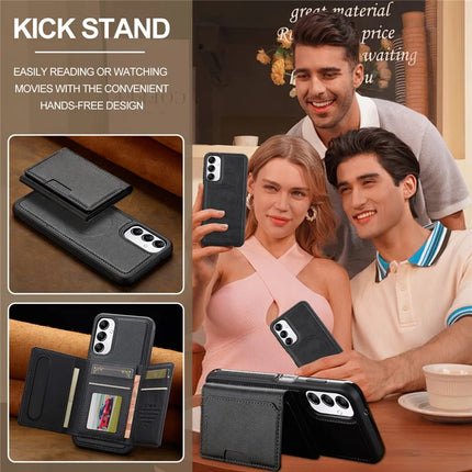 LC.IMEEKE L5 For Samsung Galaxy A54 5G Magnetic Phone Case Leather Back Cover with Detachable Card Holder