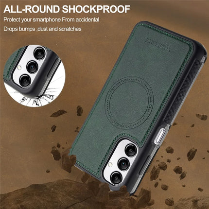 LC.IMEEKE L5 For Samsung Galaxy A54 5G Magnetic Phone Case Leather Back Cover with Detachable Card Holder