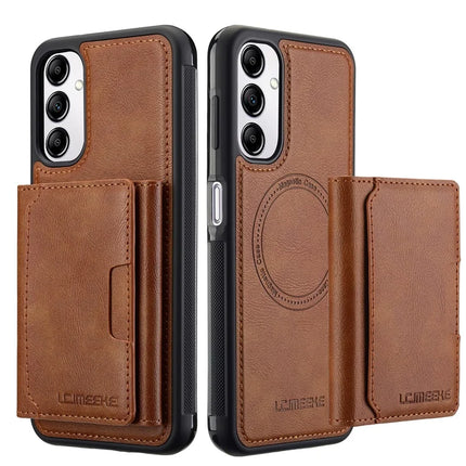 LC.IMEEKE L5 For Samsung Galaxy A54 5G Magnetic Phone Case Leather Back Cover with Detachable Card Holder