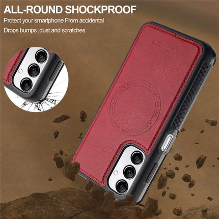 LC.IMEEKE L5 For Samsung Galaxy A14 4G / 5G Magnetic Phone Case Leather Back Cover with Detachable Card Holder