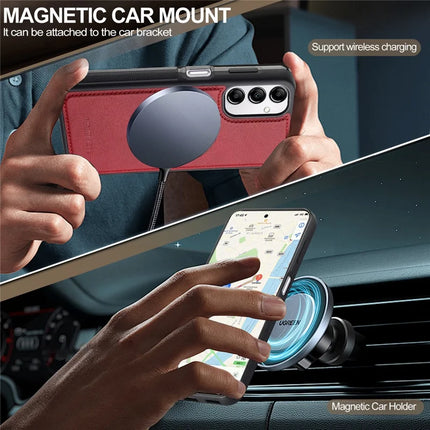 LC.IMEEKE L5 For Samsung Galaxy A14 4G / 5G Magnetic Phone Case Leather Back Cover with Detachable Card Holder