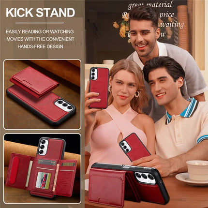 LC.IMEEKE L5 For Samsung Galaxy A14 4G / 5G Magnetic Phone Case Leather Back Cover with Detachable Card Holder