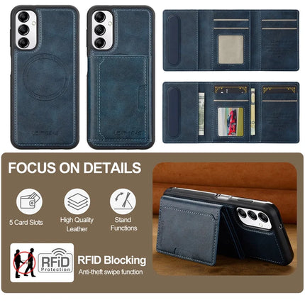 LC.IMEEKE L5 For Samsung Galaxy A14 4G / 5G Magnetic Phone Case Leather Back Cover with Detachable Card Holder
