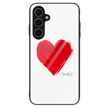 For Samsung Galaxy A16 5G  /  4G Case Tempered Glass+PC+TPU Phone Protector Pattern Printing - Lovely