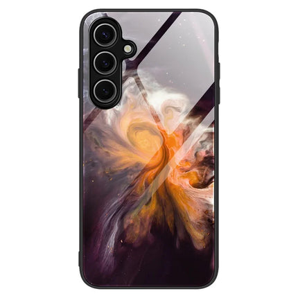 For Samsung Galaxy A16 5G  /  4G Case Marble Pattern Tempered Glass+PC+TPU Phone Cover - DL01