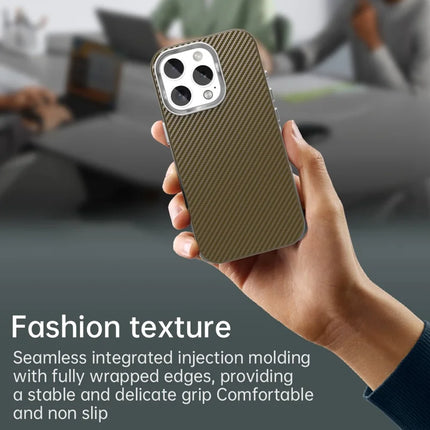 For iPhone 16 Pro Case Cell Phone Hybrid Back Cover Carbon Fiber Texture