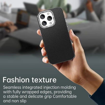 For iPhone 16 Pro Max Case Cell Phone Hybrid Back Cover Carbon Fiber Texture