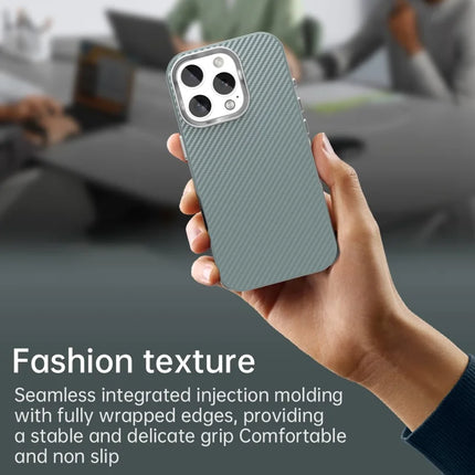 For iPhone 16 Pro Max Case Cell Phone Hybrid Back Cover Carbon Fiber Texture