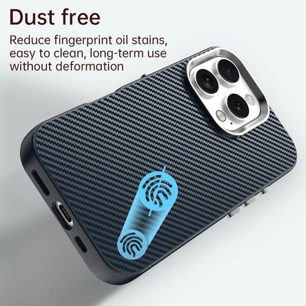 For iPhone 16 Pro Max Case Cell Phone Hybrid Back Cover Carbon Fiber Texture