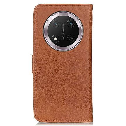KHAZNEH For Honor Magic7 Lite 5G / X9c 5G / X60 Pro 5G Wallet Case Cowhide Texture Leather Flip Phone Cover