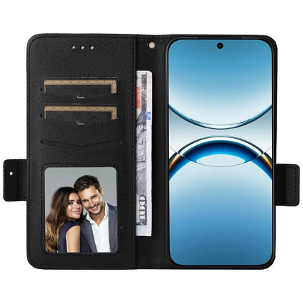 For Oppo Find X8 5G Case Litchi Texture PU Leather Wallet Flip Phone Cover