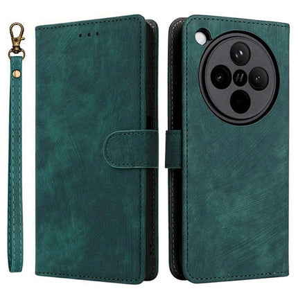 For Oppo Find X8 5G Wallet Case RFID Blocking PU Leather Cover Stand View - Green