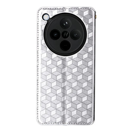 For Oppo Find X8 5G Wallet Case Rhombus Imprinted Leather Phone Cover