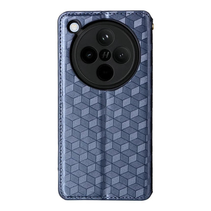 For Oppo Find X8 5G Wallet Case Rhombus Imprinted Leather Phone Cover