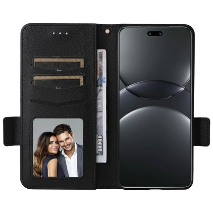 For Huawei nova 13 Pro 5G Case Litchi Texture PU Leather Wallet Flip Phone Cover