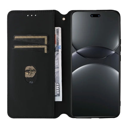 For Huawei nova 13 Pro 5G Wallet Case Rhombus Imprinted Leather Phone Cover