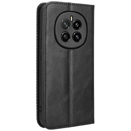 For Honor Magic7 5G Leather Case Wallet Stand Retro Texture Phone Cover