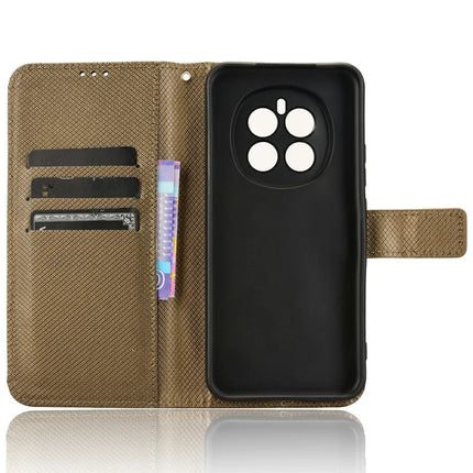 For Honor Magic7 5G Case PU Leather Diamond Texture Wallet Phone Cover