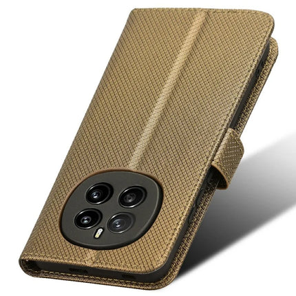 For Honor Magic7 5G Case PU Leather Diamond Texture Wallet Phone Cover