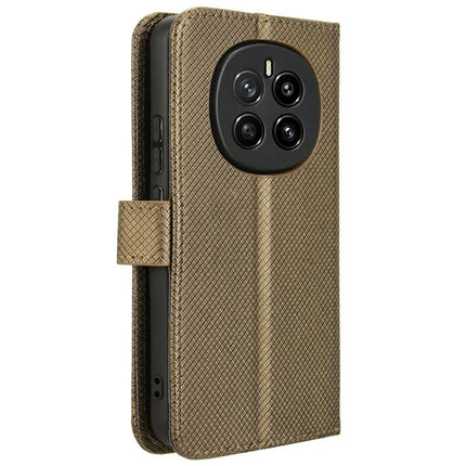 For Honor Magic7 5G Case PU Leather Diamond Texture Wallet Phone Cover