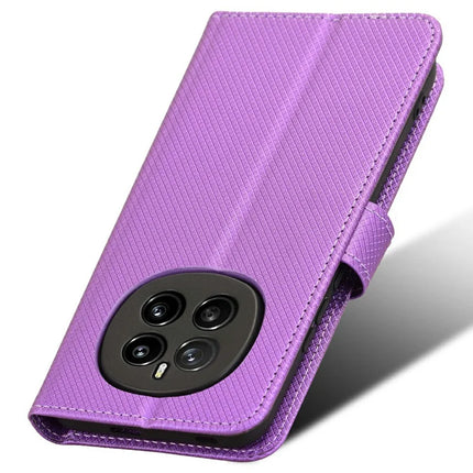 For Honor Magic7 5G Case PU Leather Diamond Texture Wallet Phone Cover