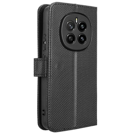 For Honor Magic7 5G Case PU Leather Diamond Texture Wallet Phone Cover