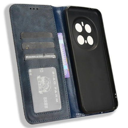For Honor Magic7 Pro 5G Leather Case Wallet Stand Retro Texture Phone Cover