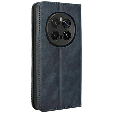 For Honor Magic7 Pro 5G Leather Case Wallet Stand Retro Texture Phone Cover