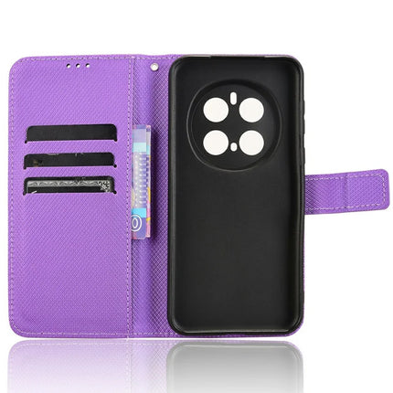 For Honor Magic7 Pro 5G Case PU Leather Diamond Texture Wallet Phone Cover