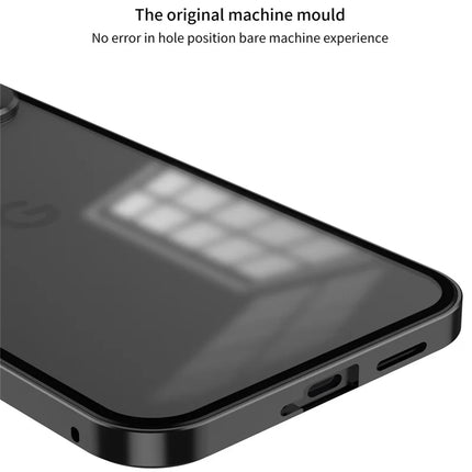 For Google Pixel 9 / Pixel 9 Pro Matte Case Aluminium Alloy+PC Phone Cover Pop-Up Snap Lock