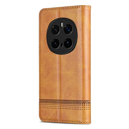 AZNS For Honor Magic7 Pro 5G Case Cowhide Texture PU Leather Wallet Phone Cover