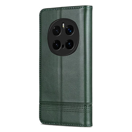 AZNS For Honor Magic7 Pro 5G Case Cowhide Texture PU Leather Wallet Phone Cover