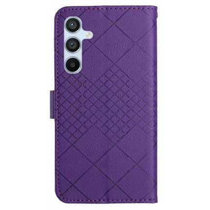 For Samsung Galaxy A26 5G Wallet Phone Case Imprint PU Leather Flip Folio Cover
