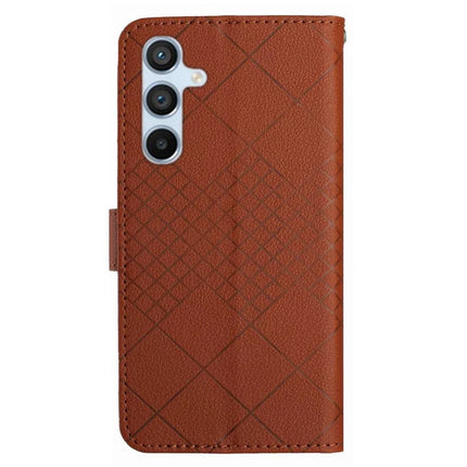 For Samsung Galaxy A26 5G Wallet Phone Case Imprint PU Leather Flip Folio Cover
