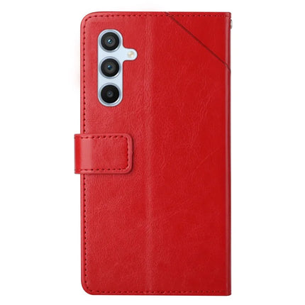 For Samsung Galaxy A26 5G Case Y-Shaped Lines Imprint Leather Phone Cover