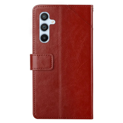 For Samsung Galaxy A26 5G Case Y-Shaped Lines Imprint Leather Phone Cover