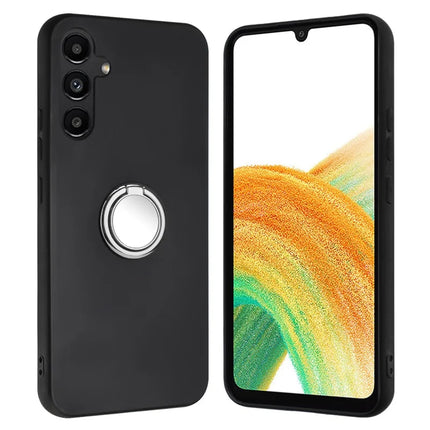 For Samsung Galaxy A26 5G Matte Case Ring Kickstand Soft TPU Phone Cover