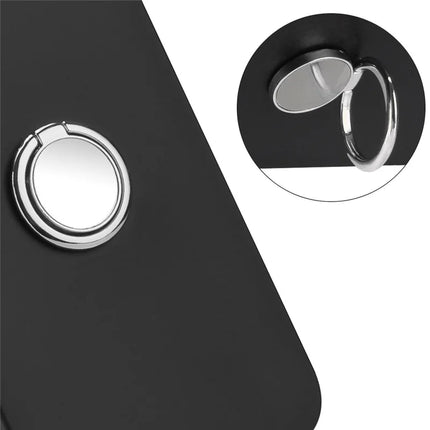 For Samsung Galaxy A26 5G Matte Case Ring Kickstand Soft TPU Phone Cover