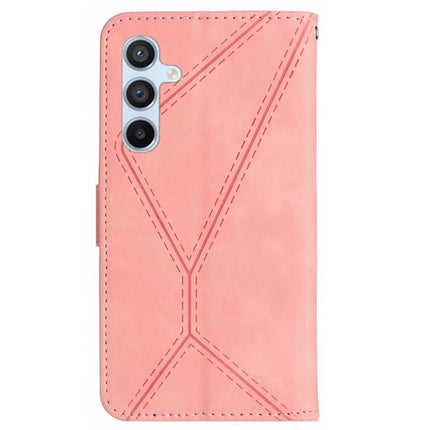 For Samsung Galaxy A56 5G Case Skin-Touch Lines PU Leather Flip Phone Cover
