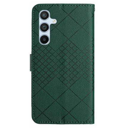 For Samsung Galaxy A56 5G Wallet Phone Case Imprint PU Leather Flip Folio Cover