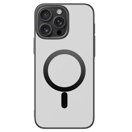 For iPhone 16 Pro Max Case Compatible with MagSafe Matte PC Back Cover - Black