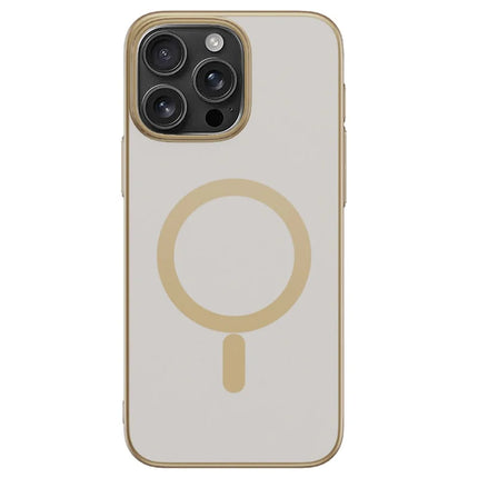 For iPhone 16 Pro Max Case Compatible with MagSafe Matte PC Back Cover - Desert Gold