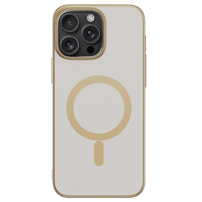 For iPhone 16 Pro Max Case Compatible with MagSafe Matte PC Back Cover - Desert Gold