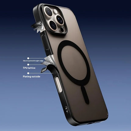 For iPhone 16 Pro Max Case Compatible with MagSafe Matte PC Back Cover