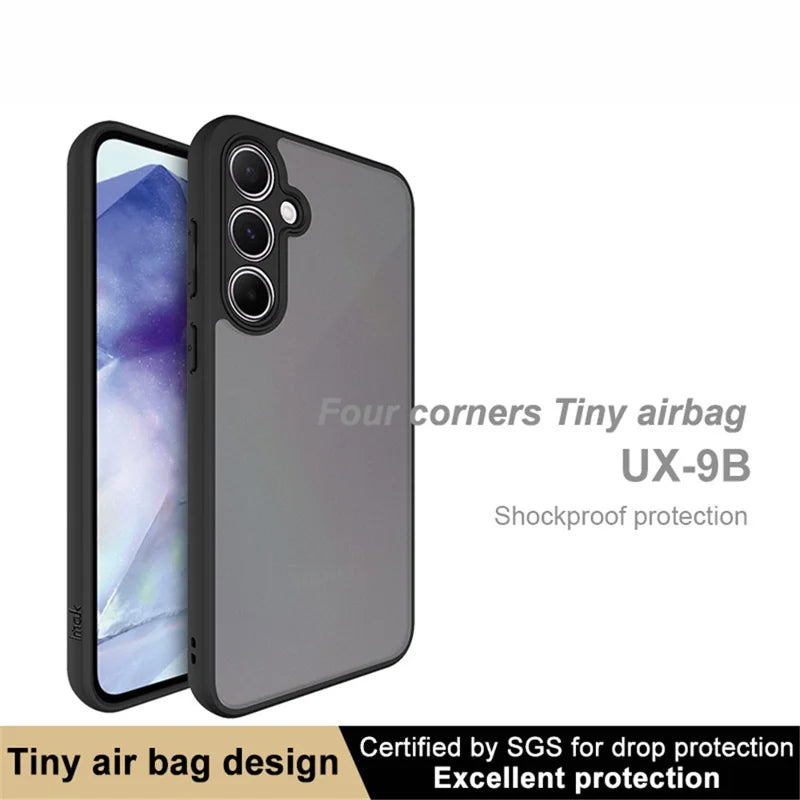 ShopCaseCart Shockproof Durable Samsung Galaxy A55 5G Protective cover Tiny Airbag PC+TPU Matte Phone Guard