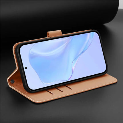 For Samsung Galaxy A15 5G / Galaxy A15 4G Case Solid Color Wallet Leather Phone Cover with Strap