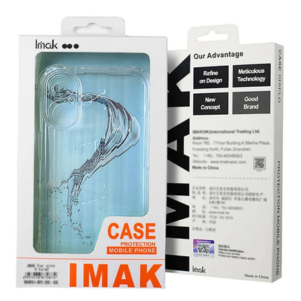 IMAK For Motorola Moto G55 5G Case PC+TPU Shockproof Clear Phone Cover