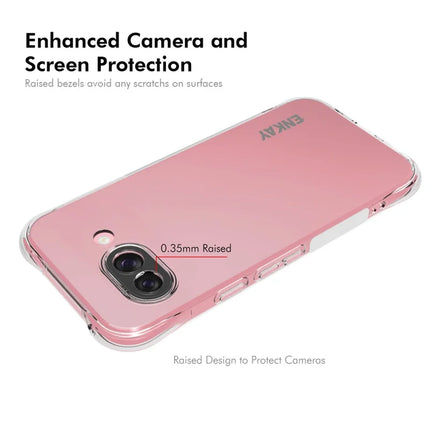 For Google Pixel 9a Clear Phone Case ENKAY HAT PRINCE Shockproof Anti-Slip TPU Cover